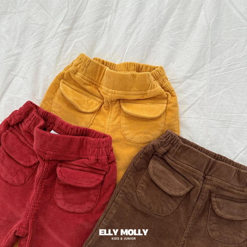 Ellymolly - Korean Children Fashion - #kidsshorts - Half Moon Pocket Bootscut Pants - 9