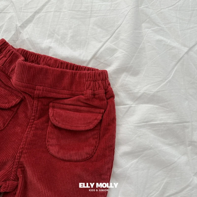 Ellymolly - Korean Children Fashion - #kidzfashiontrend - Half Moon Pocket Bootscut Pants - 11