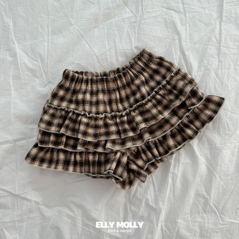 Ellymolly - Korean Children Fashion - #kidzfashiontrend - Holiday Check Cancan Pants - 2