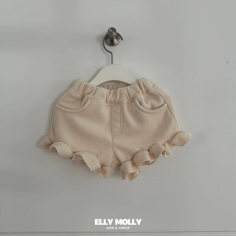 Ellymolly - Korean Children Fashion - #littlefashionista - Frill Fleece Short Pants - 3