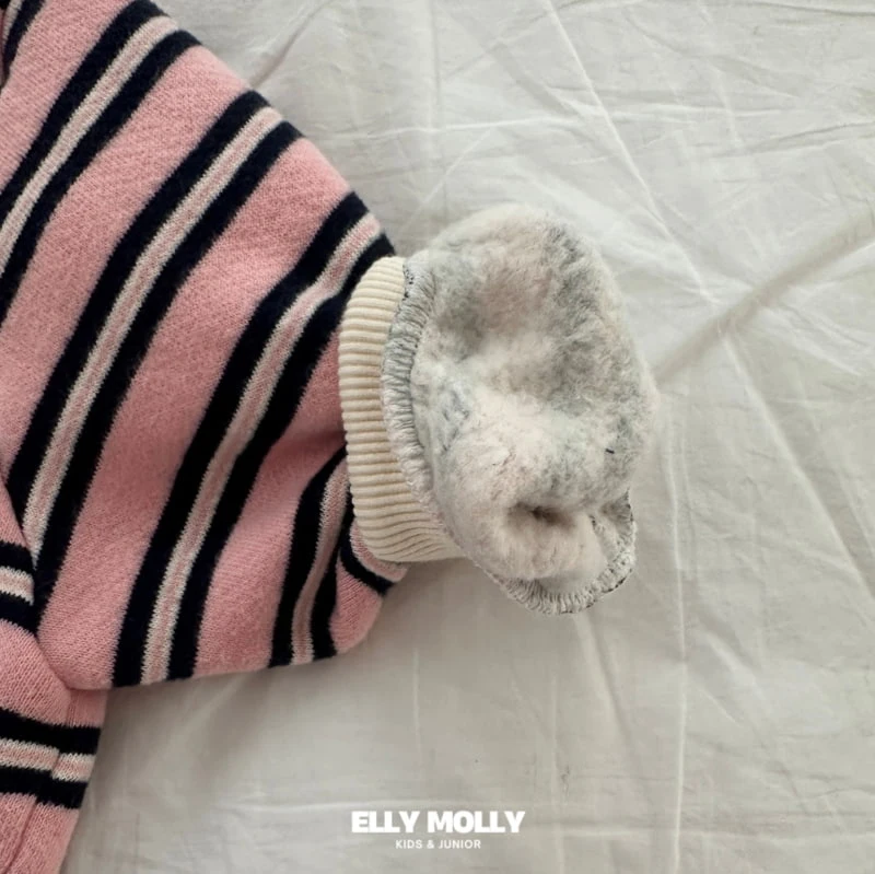 Ellymolly - Korean Children Fashion - #littlefashionista - Merci Stripe Sweatshirts - 8