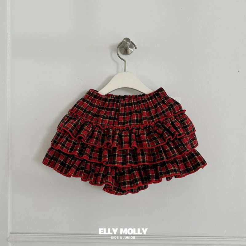 Ellymolly - Korean Children Fashion - #Kfashion4kids - Holiday Check Cancan Pants - 4