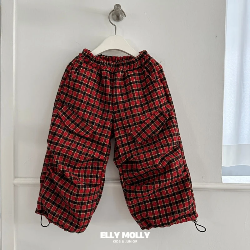 Ellymolly - Korean Children Fashion - #minifashionista - Brushed Check Pants - 7