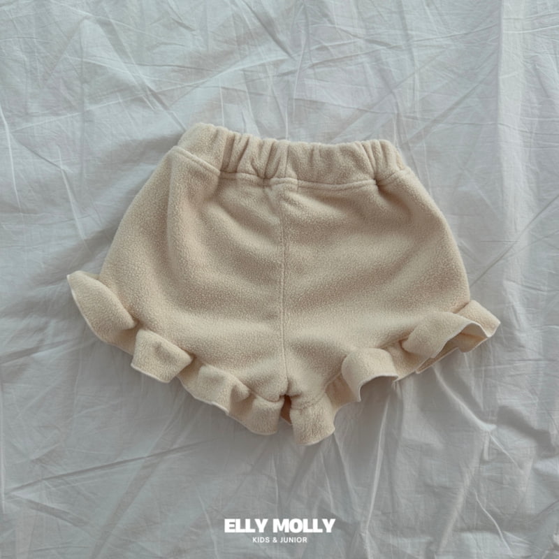 Ellymolly - Korean Children Fashion - #prettylittlegirls - Frill Fleece Short Pants - 6