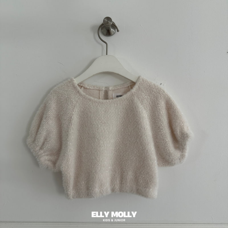 Ellymolly - Korean Children Fashion - #prettylittlegirls - Puff Bling Crop Tee - 3