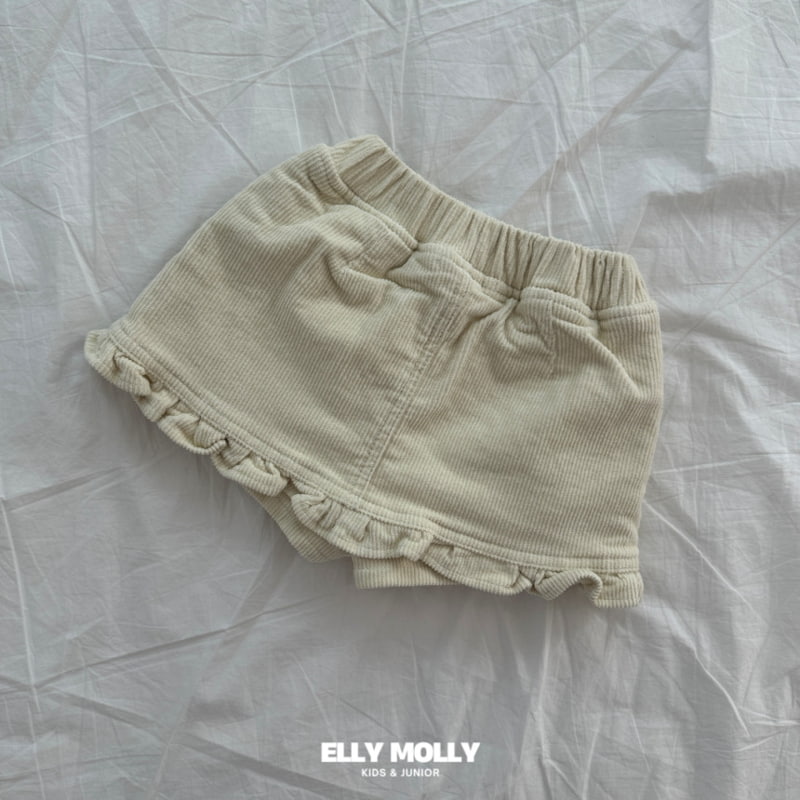 Ellymolly - Korean Children Fashion - #prettylittlegirls - Corduroy Frill Skirt Pants - 6