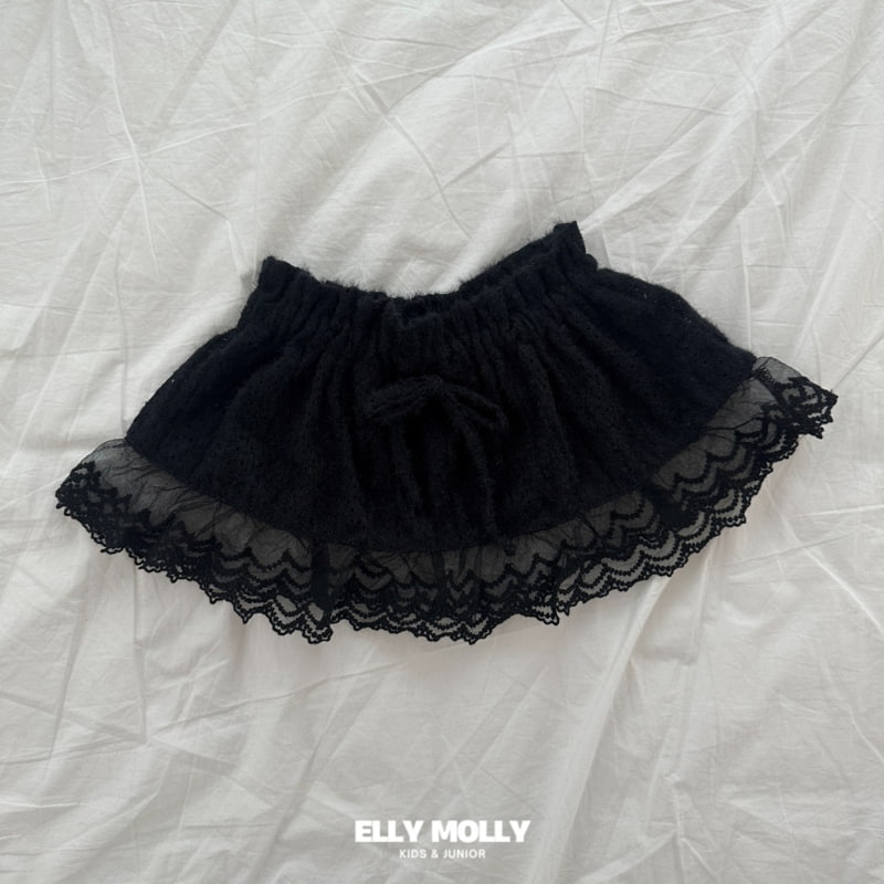 Ellymolly - Korean Children Fashion - #todddlerfashion - Knit Silluette Skirt - 3