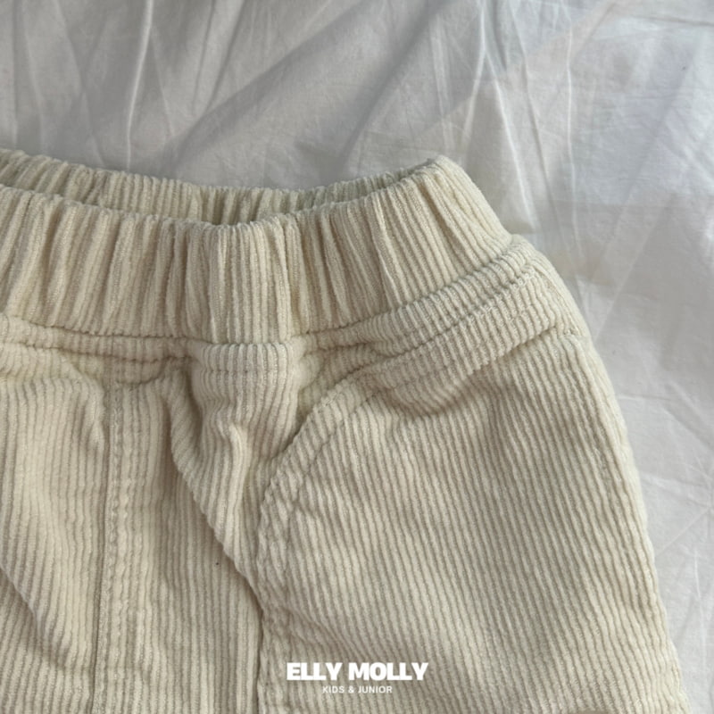 Ellymolly - Korean Children Fashion - #todddlerfashion - Corduroy Frill Skirt Pants - 7