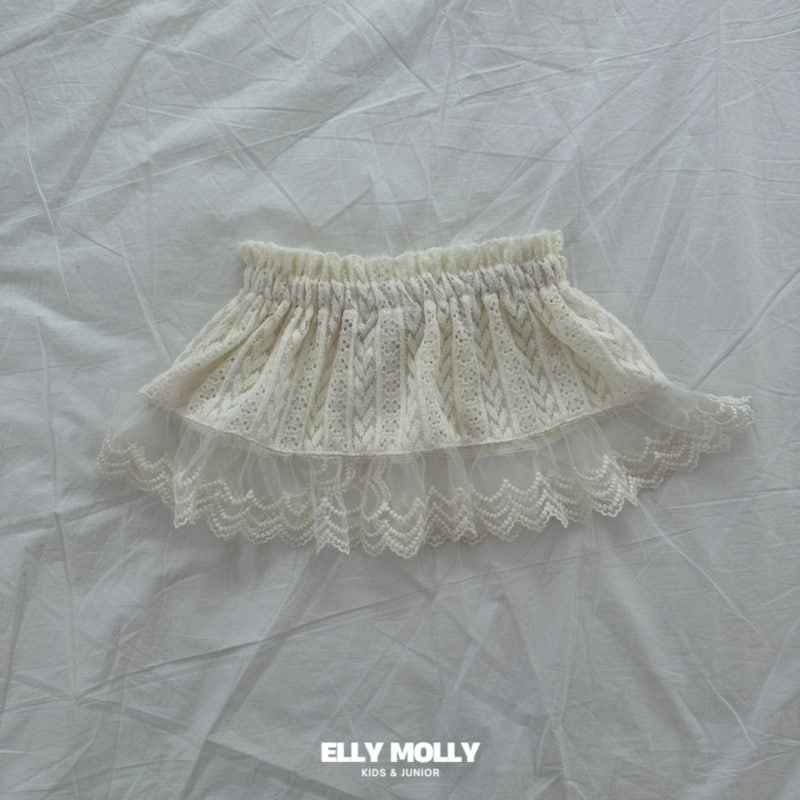 Ellymolly - Korean Children Fashion - #todddlerfashion - Knit Silluette Skirt - 4