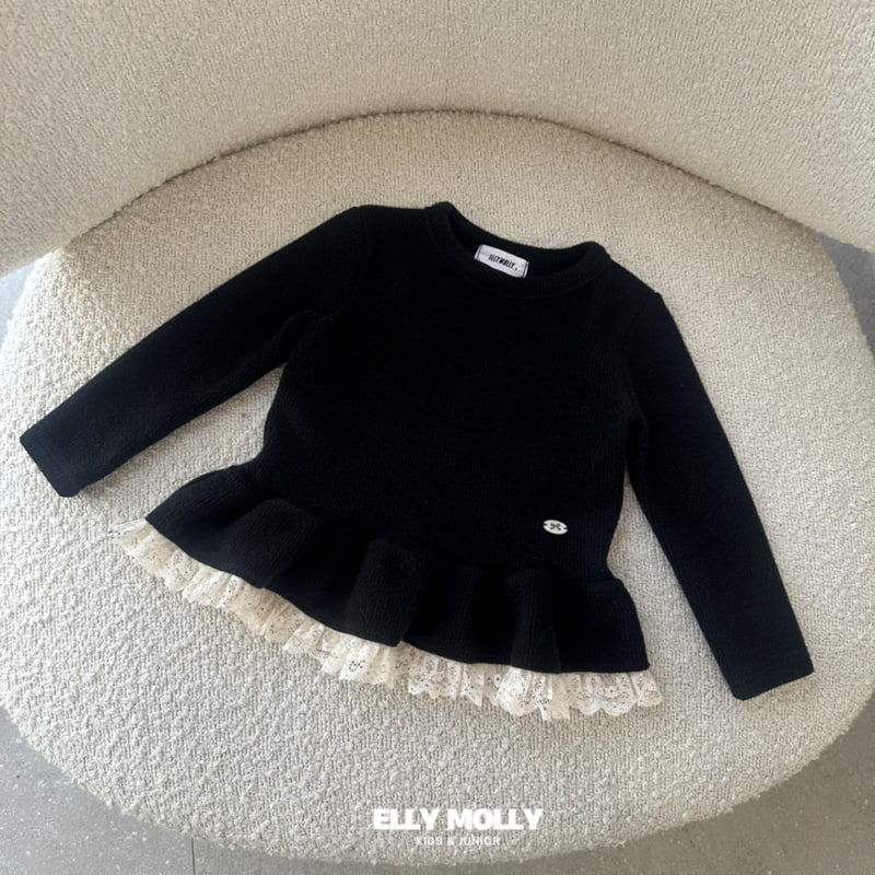 Ellymolly - Korean Children Fashion - #toddlerclothing - Bennet Frill Tee - 3