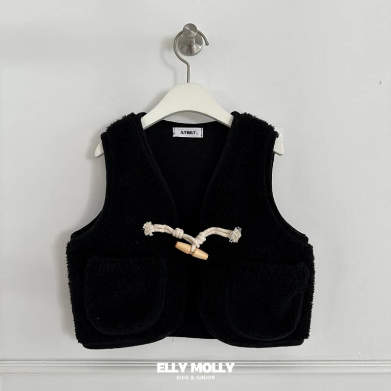 Ellymolly - Korean Children Fashion - #todddlerfashion - Cream Dumble Vest - 4