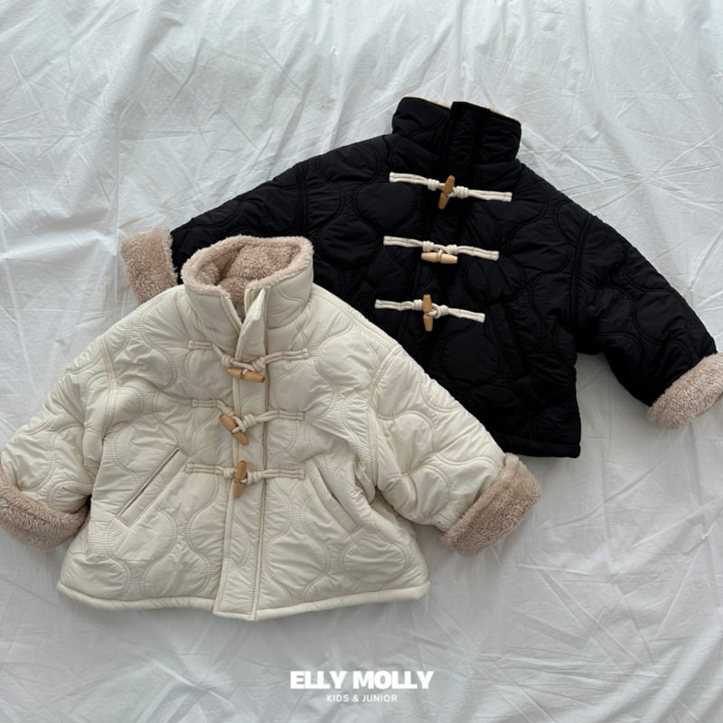 Ellymolly - Korean Children Fashion - #toddlerclothing - Voa Padding Coat