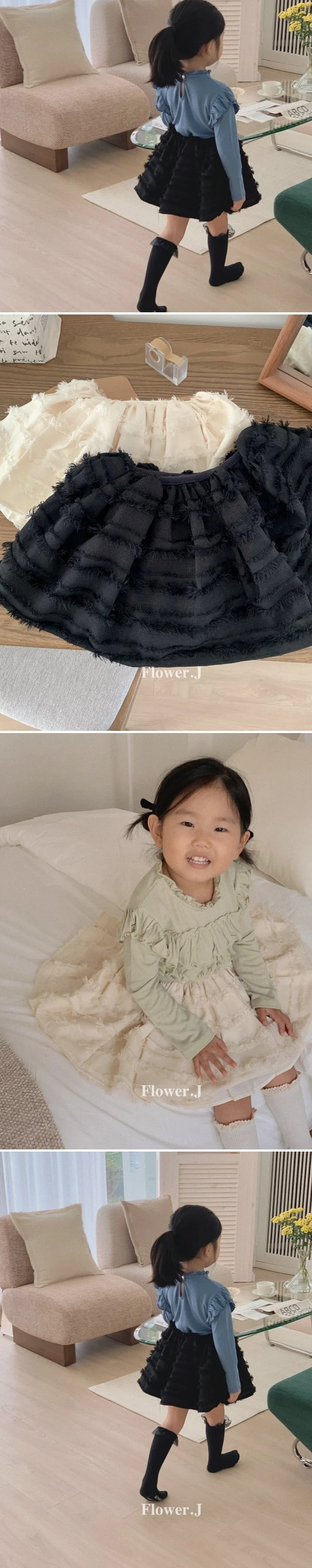 Flower J - Korean Children Fashion - #fashionkids - Lace Skirt