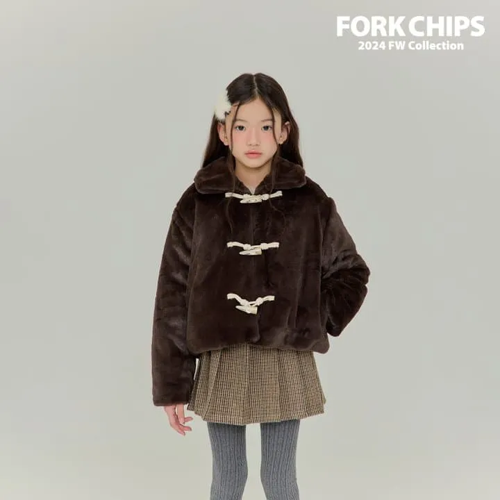 Fork Chips - Korean Children Fashion - #kidzfashiontrend - Cream Winter Coat - 4