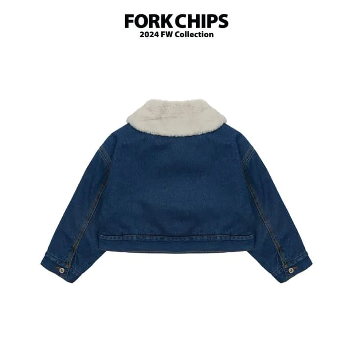 Fork Chips - Korean Children Fashion - #Kfashion4kids - Nikki Winter Denim Jacket