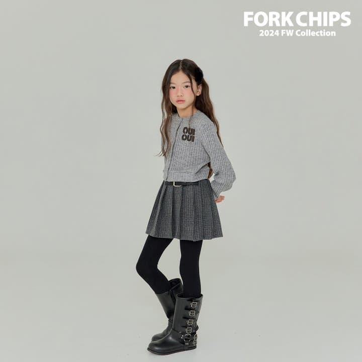 Fork Chips - Korean Children Fashion - #Kfashion4kids - Cable Soft Cardigan - 3