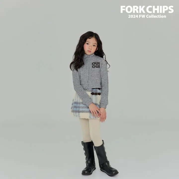 Fork Chips - Korean Children Fashion - #Kfashion4kids - Alpaca Buckle Skirt - 7