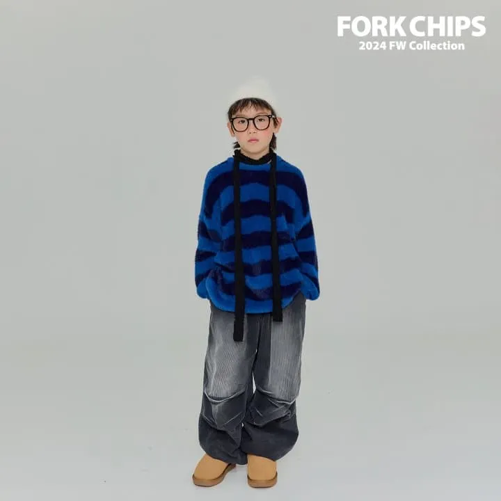 Fork Chips - Korean Children Fashion - #kidzfashiontrend - Pound Corduroy Jeans - 4