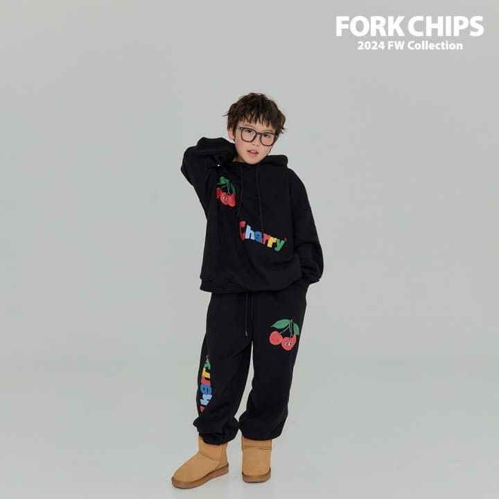 Fork Chips - Korean Children Fashion - #childofig - Cherry Hoodie - 12