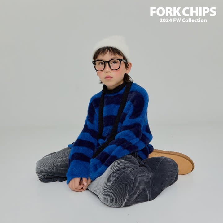 Fork Chips - Korean Children Fashion - #childofig - Wave Knit - 5