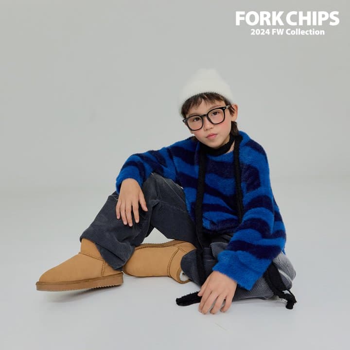 Fork Chips - Korean Children Fashion - #childofig - Wave Knit - 6