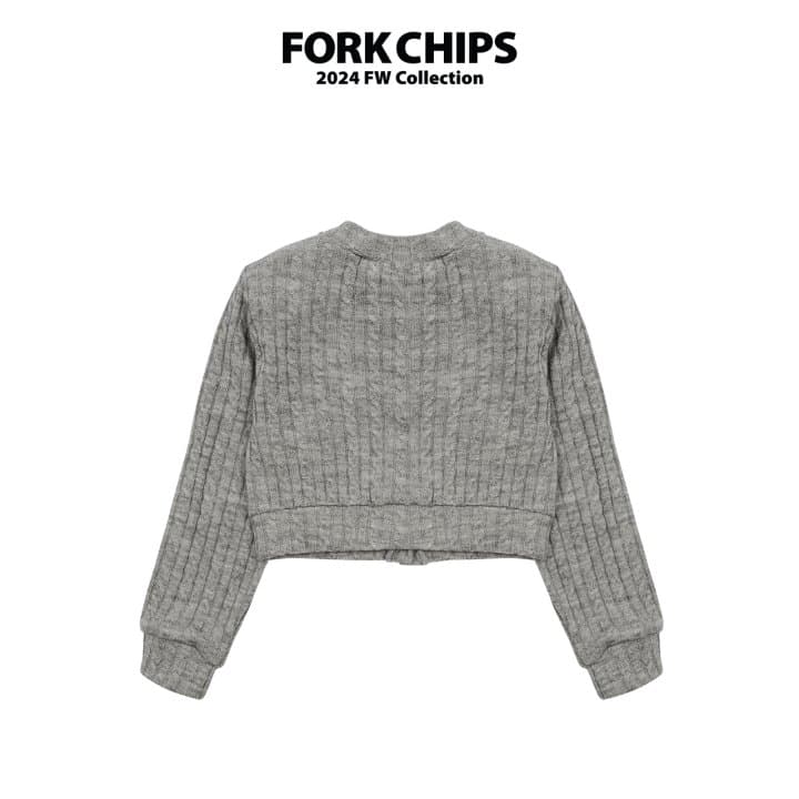 Fork Chips - Korean Children Fashion - #childrensboutique - Cable Soft Cardigan - 10