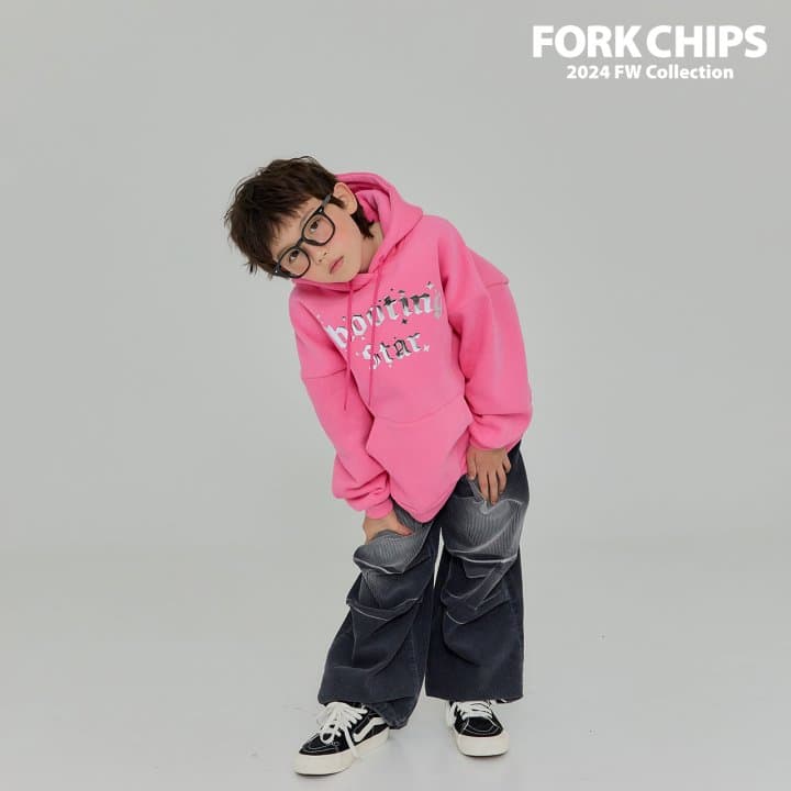 Fork Chips - Korean Children Fashion - #childrensboutique - Shooting Star Hoodie - 5