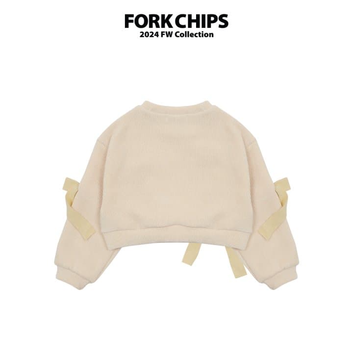 Fork Chips - Korean Children Fashion - #designkidswear - Snow Ribbon Sweatshirt - 2