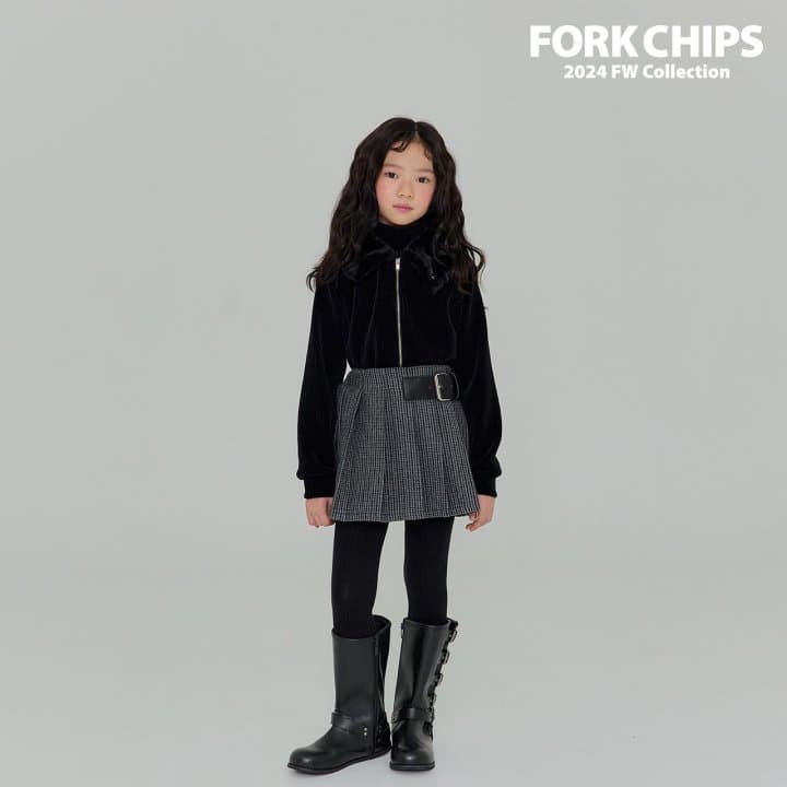 Fork Chips - Korean Children Fashion - #designkidswear - Glam Belt Skirt - 2