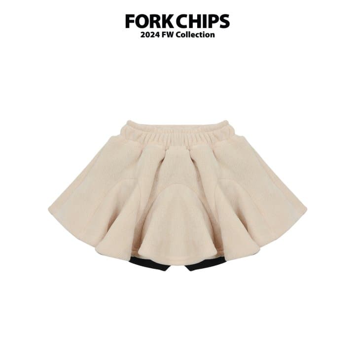 Fork Chips - Korean Children Fashion - #discoveringself - Snow Hul Skirt - 2