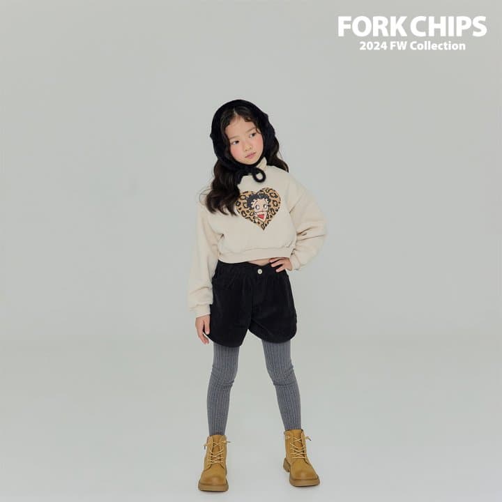 Fork Chips - Korean Children Fashion - #discoveringself - Leopard Boop Sweatshirt - 5