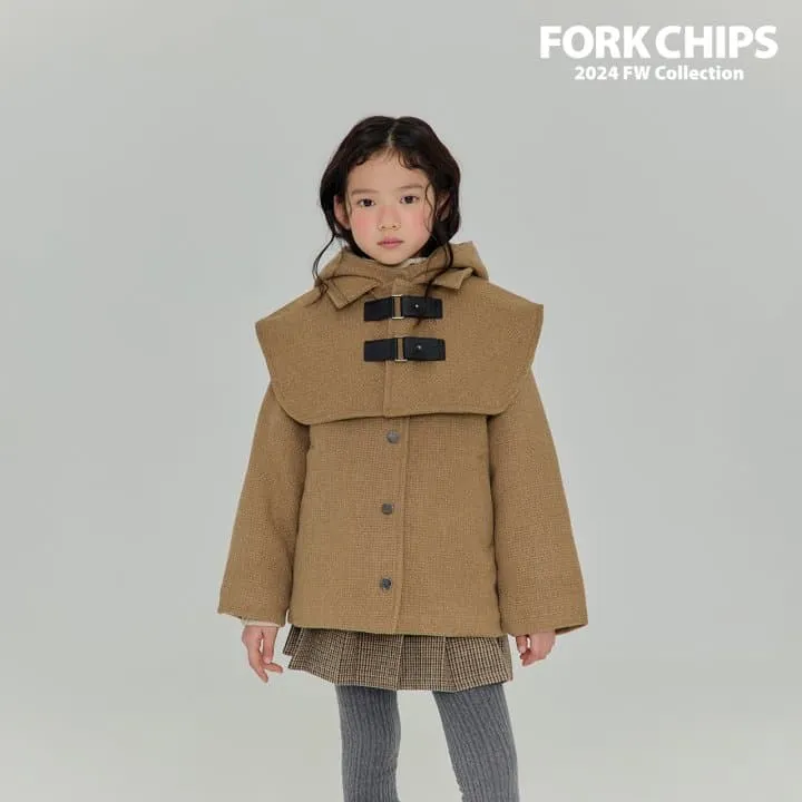 Fork Chips - Korean Children Fashion - #fashionkids - Scone Buckle Coat