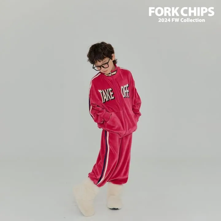 Fork Chips - Korean Children Fashion - #fashionkids - Take Veloa Zip-up - 11