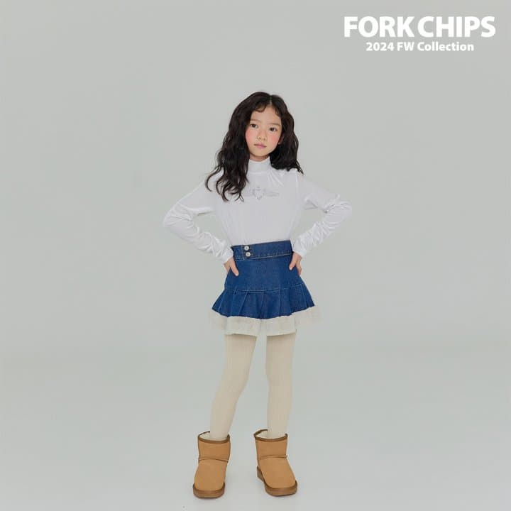 Fork Chips - Korean Children Fashion - #fashionkids - Angel Turtleneck - 5