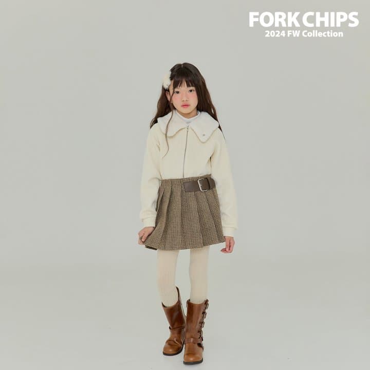 Fork Chips - Korean Children Fashion - #discoveringself - Glam Belt Skirt - 4