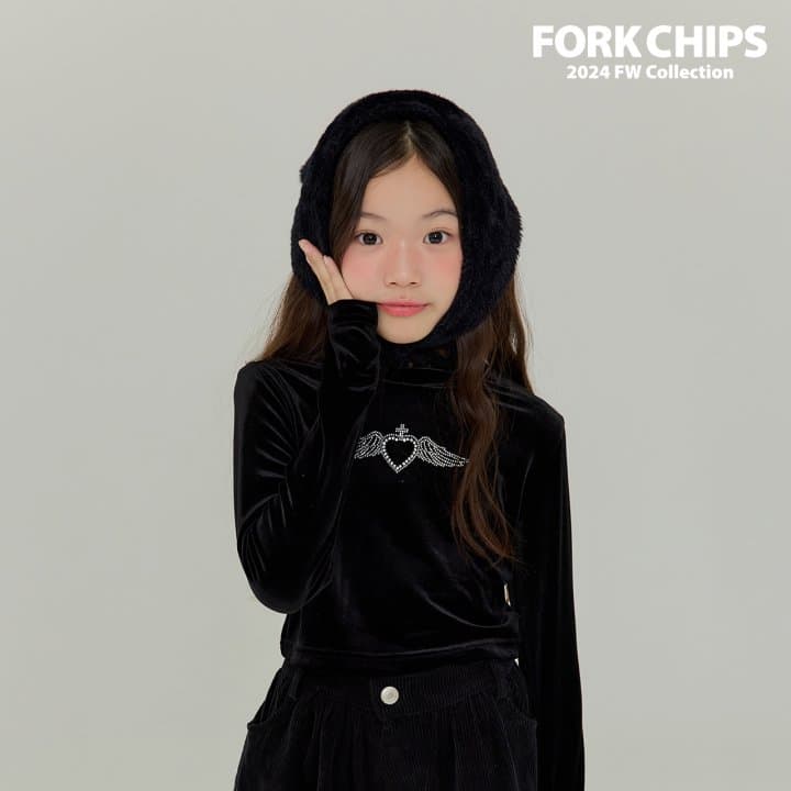 Fork Chips - Korean Children Fashion - #kidsshorts - Bunny Ear Muffler - 5