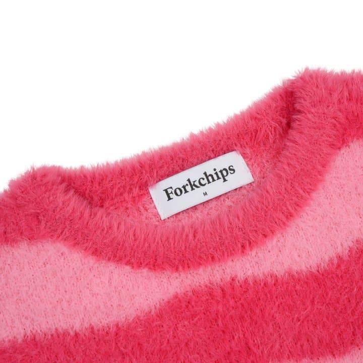 Fork Chips - Korean Children Fashion - #kidsshorts - Wave Knit - 11