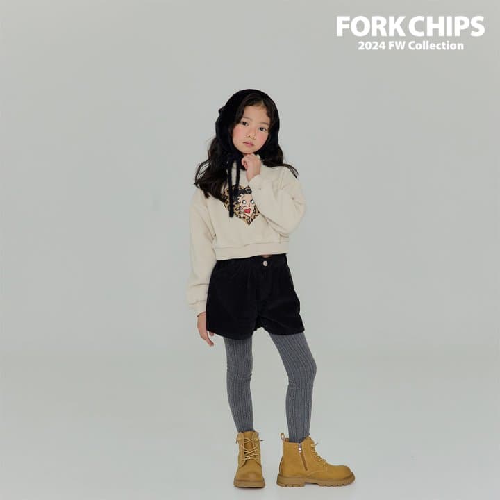 Fork Chips - Korean Children Fashion - #kidsshorts - Leopard Boop Sweatshirt - 7