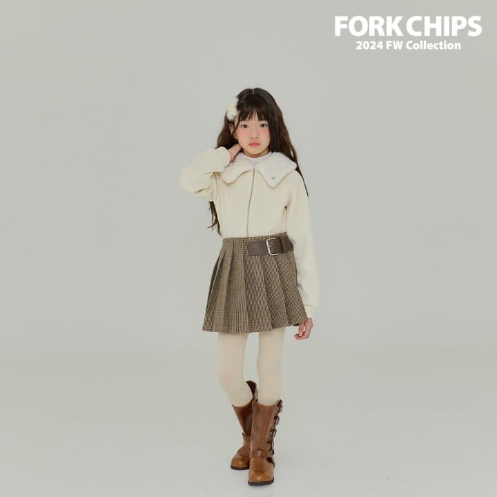 Fork Chips - Korean Children Fashion - #kidsshorts - Glam Belt Skirt - 5