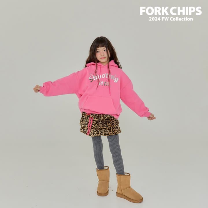 Fork Chips - Korean Children Fashion - #kidsshorts - Chichi Leopard Skirt - 3