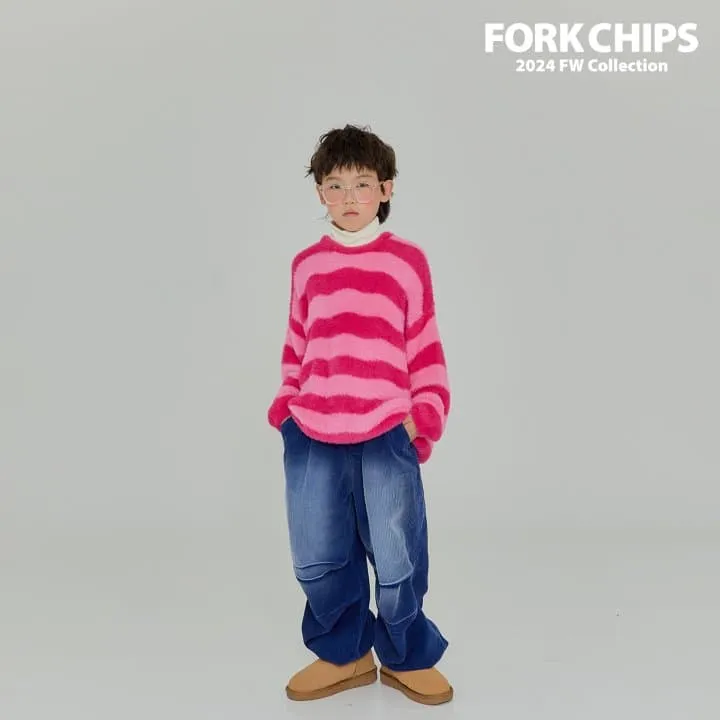 Fork Chips - Korean Children Fashion - #kidsshorts - Pound Corduroy Jeans