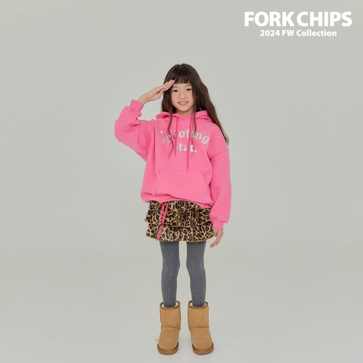 Fork Chips - Korean Children Fashion - #kidsshorts - Chichi Leopard Skirt - 4