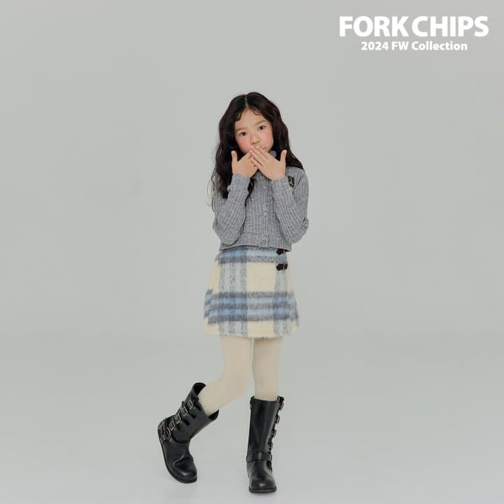 Fork Chips - Korean Children Fashion - #kidzfashiontrend - Alpaca Buckle Skirt - 6