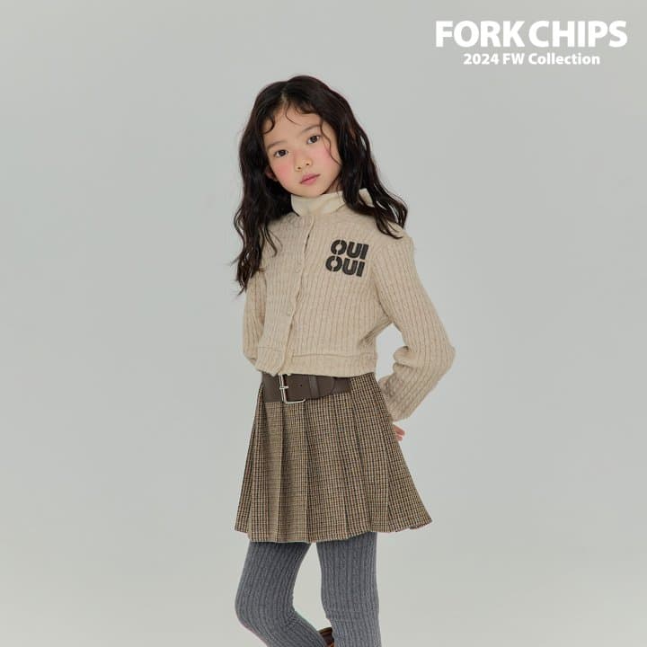 Fork Chips - Korean Children Fashion - #Kfashion4kids - Cable Soft Cardigan - 4