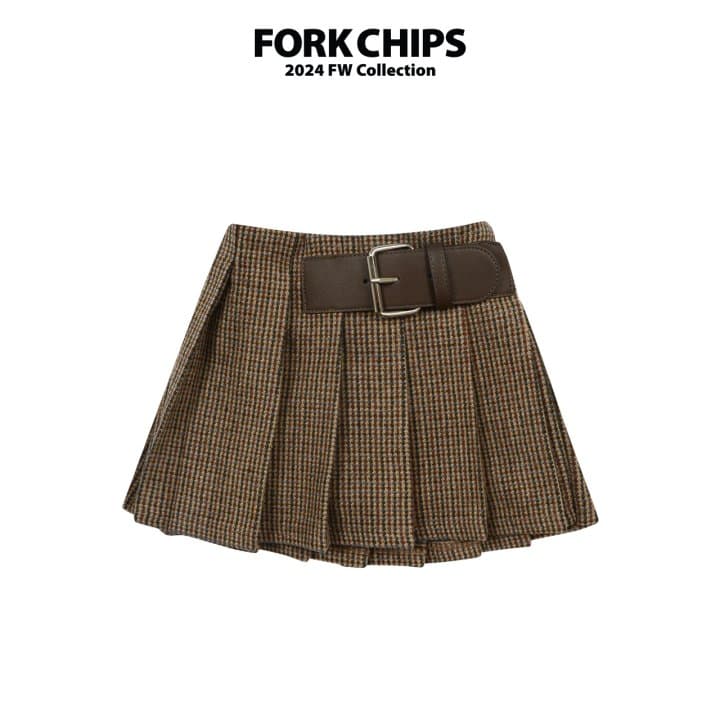 Fork Chips - Korean Children Fashion - #littlefashionista - Glam Belt Skirt - 9