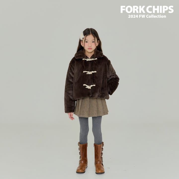 Fork Chips - Korean Children Fashion - #magicofchildhood - Cream Winter Coat - 6