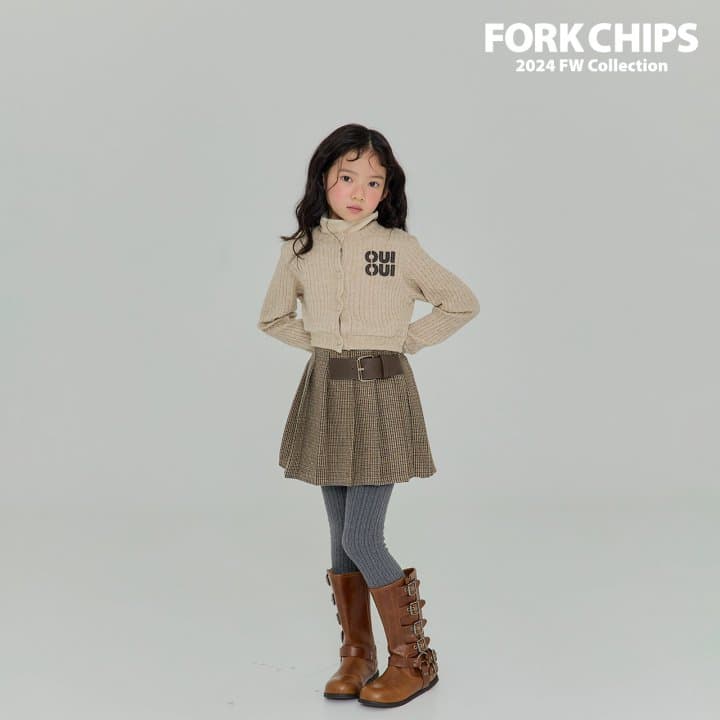 Fork Chips - Korean Children Fashion - #magicofchildhood - Cable Soft Cardigan - 5