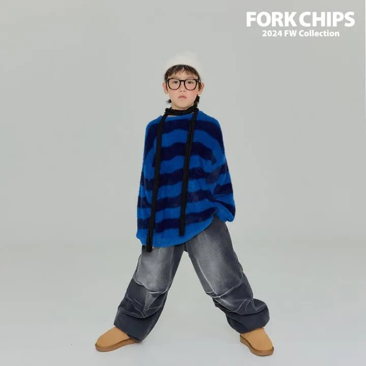 Fork Chips - Korean Children Fashion - #magicofchildhood - Pound Corduroy Jeans - 6