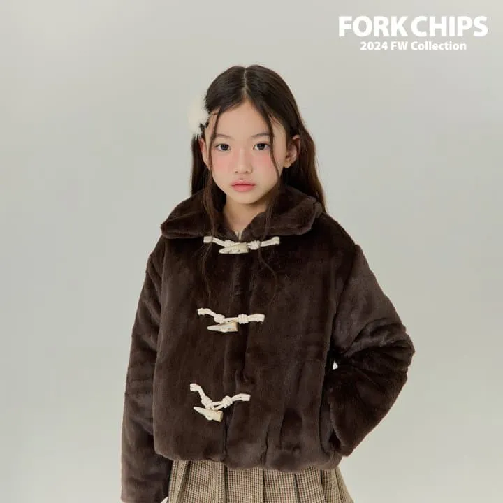 Fork Chips - Korean Children Fashion - #minifashionista - Cream Winter Coat - 7