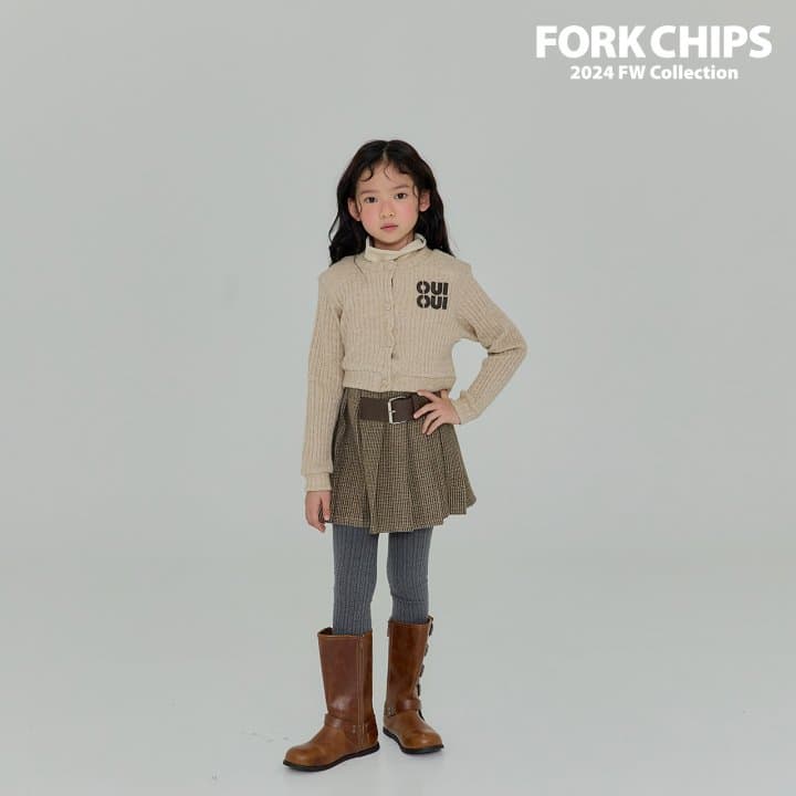 Fork Chips - Korean Children Fashion - #minifashionista - Cable Soft Cardigan - 6